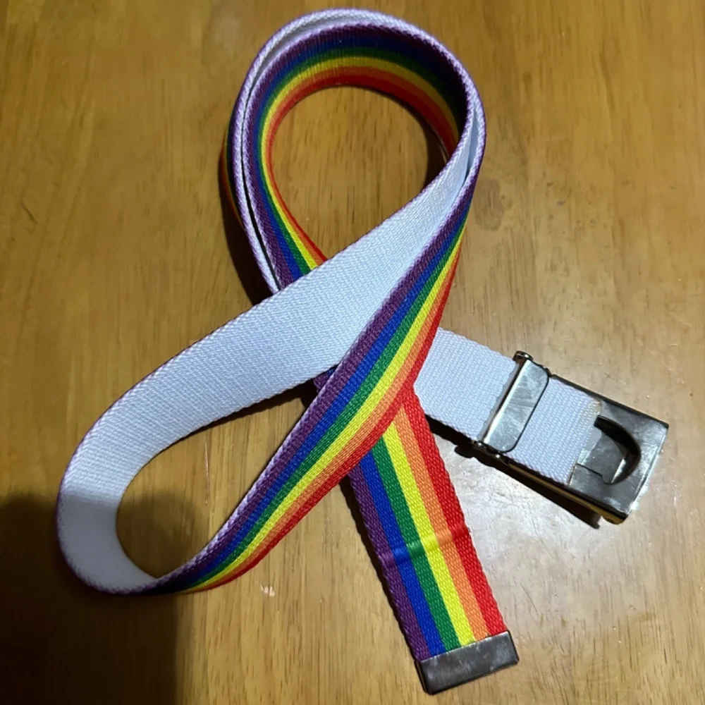 NWOT, Girl’s rainbow belt, xl, 16/18